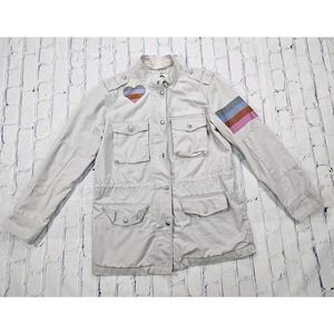 Free City The Gap Go Free Military Army Utility Field Jacket Gray WOMENS SIZE XS